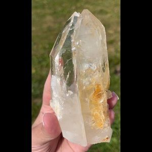 {Golden Healer} Hematoid Quartz Lemurian Twin